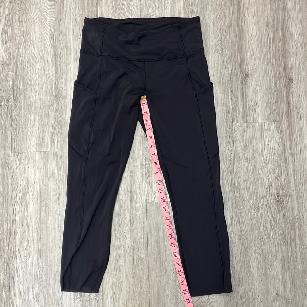 Lululemon Fast and Free brushed crops.